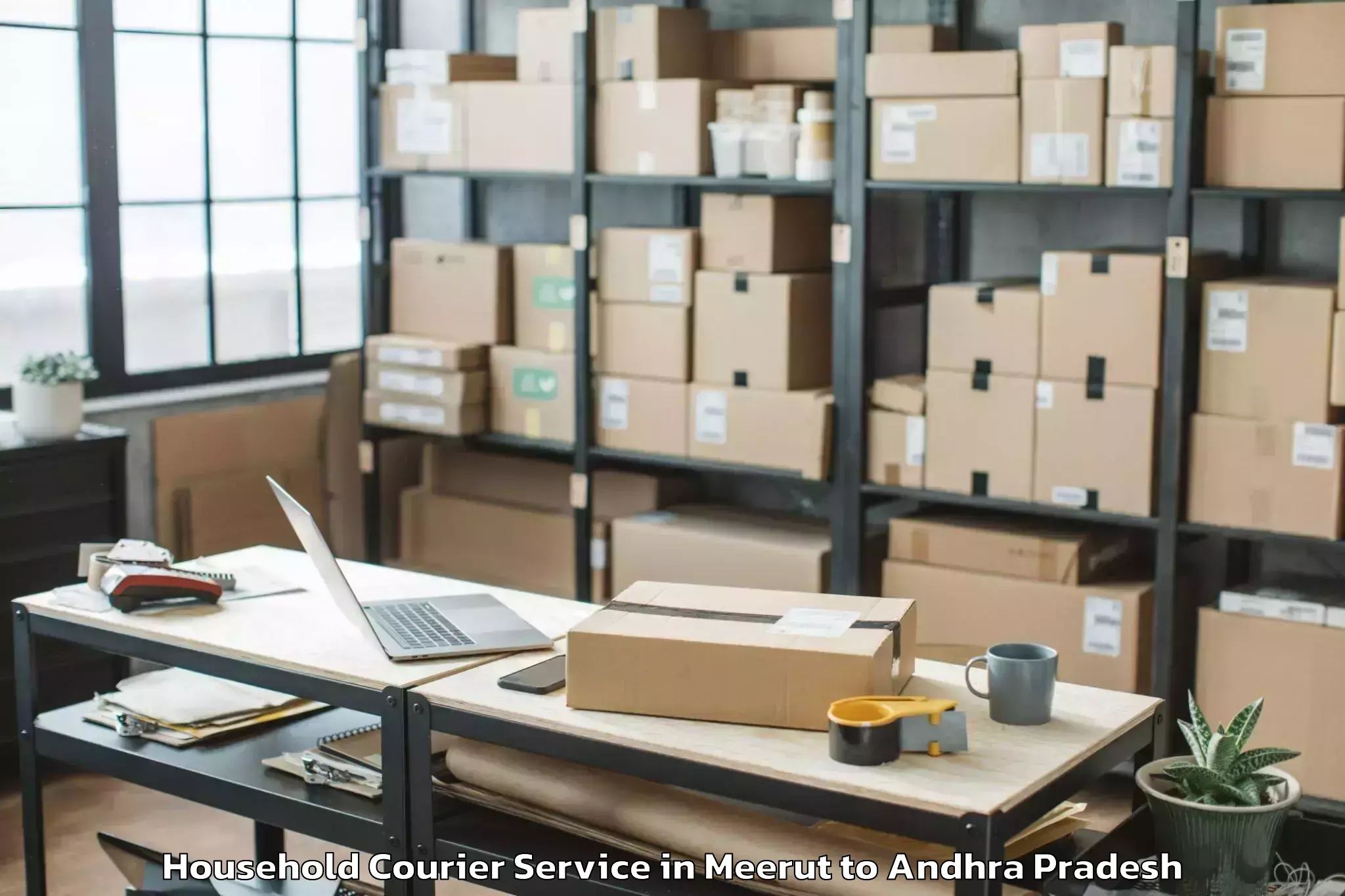 Leading Meerut to Gudipala Household Courier Provider